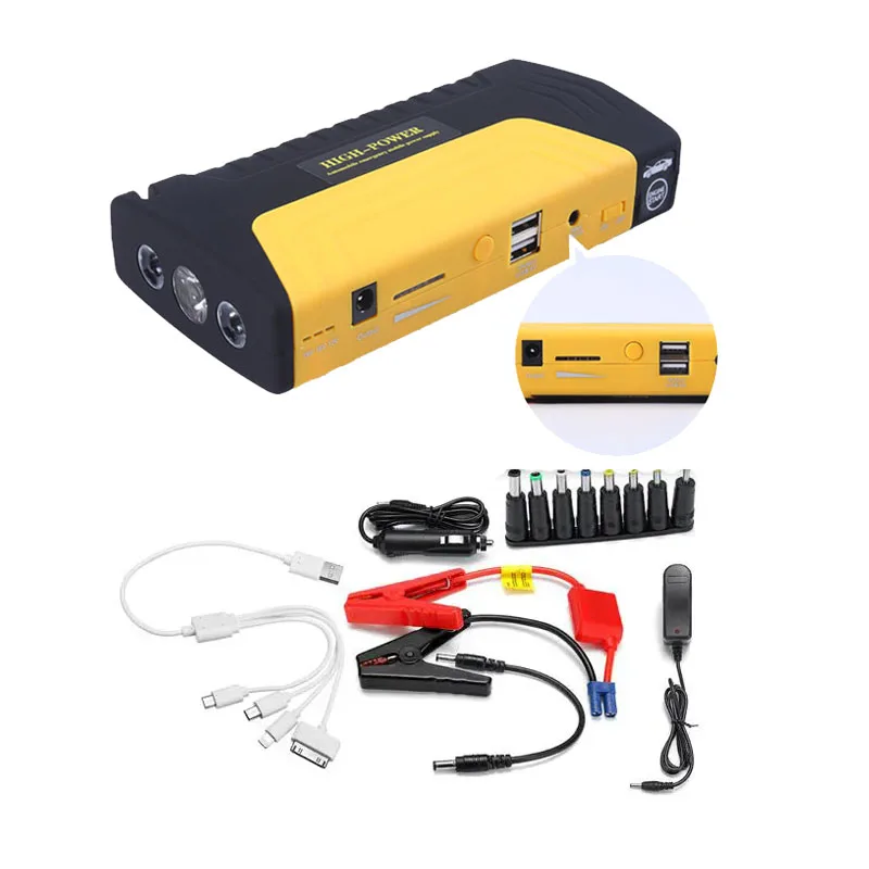 Car Jump Starter 600a Peak 68800mah Portable Mini Car Jump Starter Emergency Battery Booster Pack Power Bank With Led Flashlight