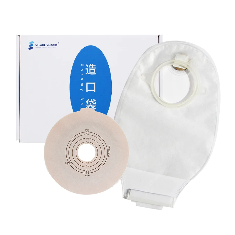 New Product 55mm Transparent Bolsa De Colostomia Colostomy Bags Two Pieces