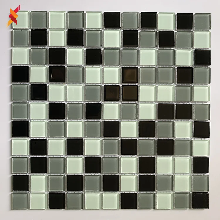 High Quality Swimming Pool Mixed Colorful Crystal Glass Mosaic Tiles For Wall and Floor