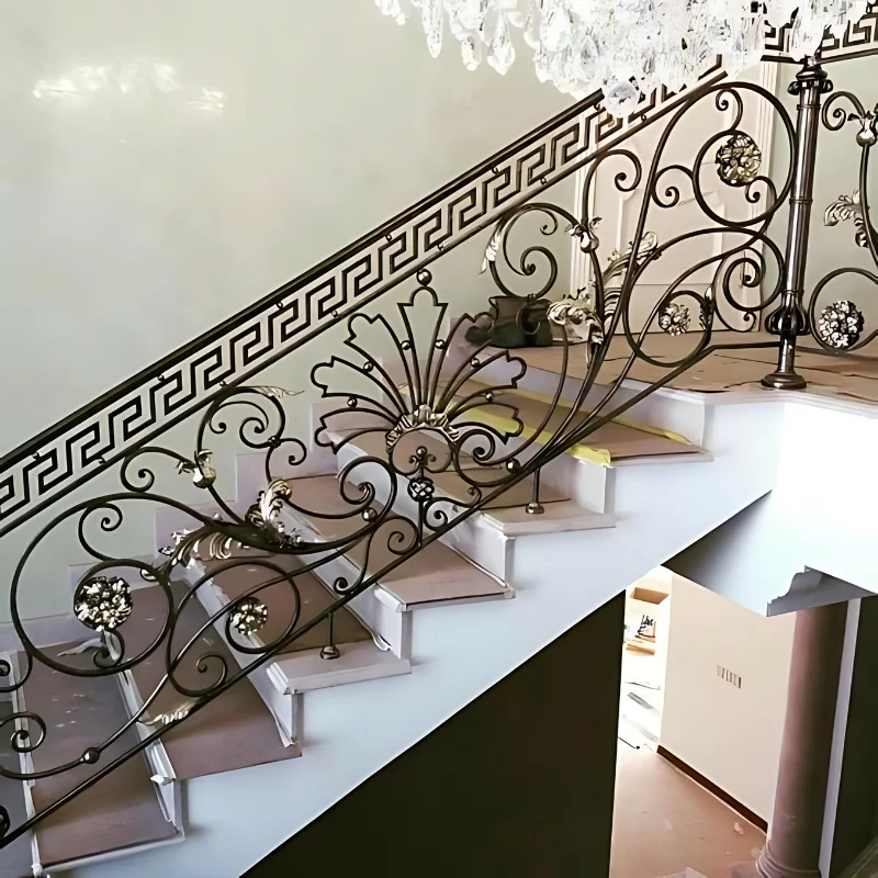 Wrought Iron Staircase Railing Wrought iron Stair Railing Handrail Of Staircase For Indoor Step Wrought Iron Stairs Cheap