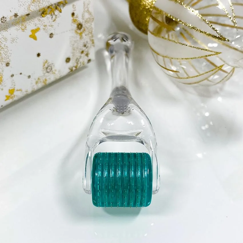 Derma roller 540 needles for beard derma roller hyaluronic acid body roller with logo