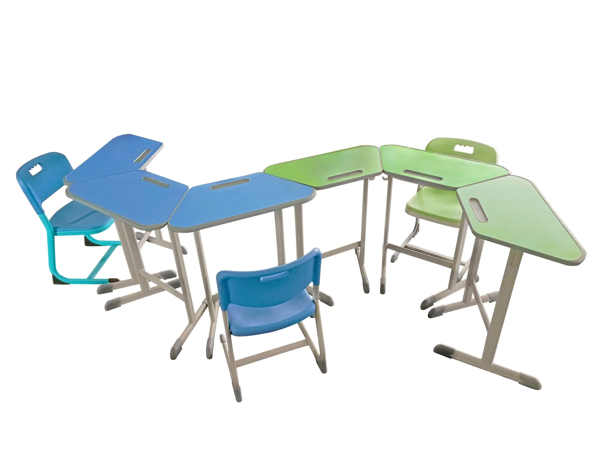 School Furniture Combination Desk and Chair students classroom and training room table and chair