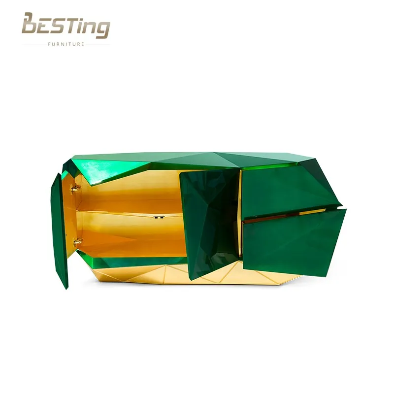 New Arrivals Dinning Room Furniture Modern Sideboards Wooden Storage Cabinet Art Design Sideboard