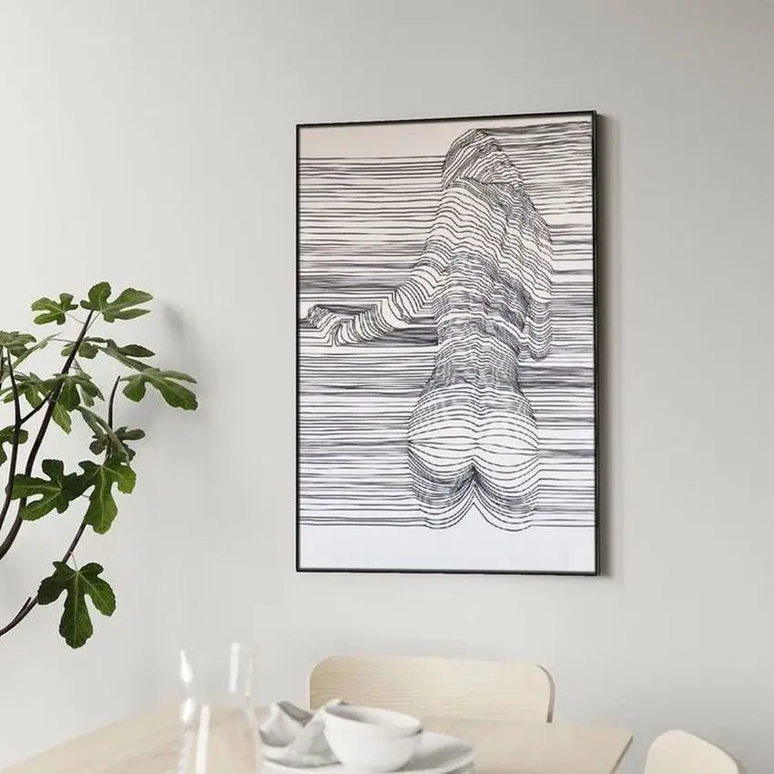 stylish sketch line painting Canvas Poster Painting Wall Art Posters Decor Canvas Art For Home Living Room