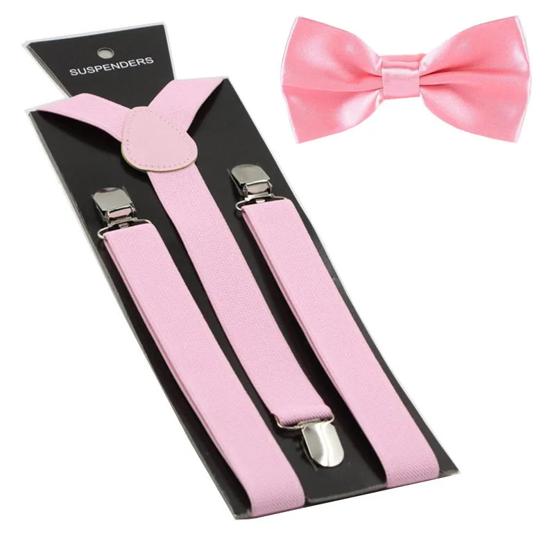 Комплект ремней и аксессуаров для взрослых, Эластичные подтяжки с бантом, для мужчин и женщин