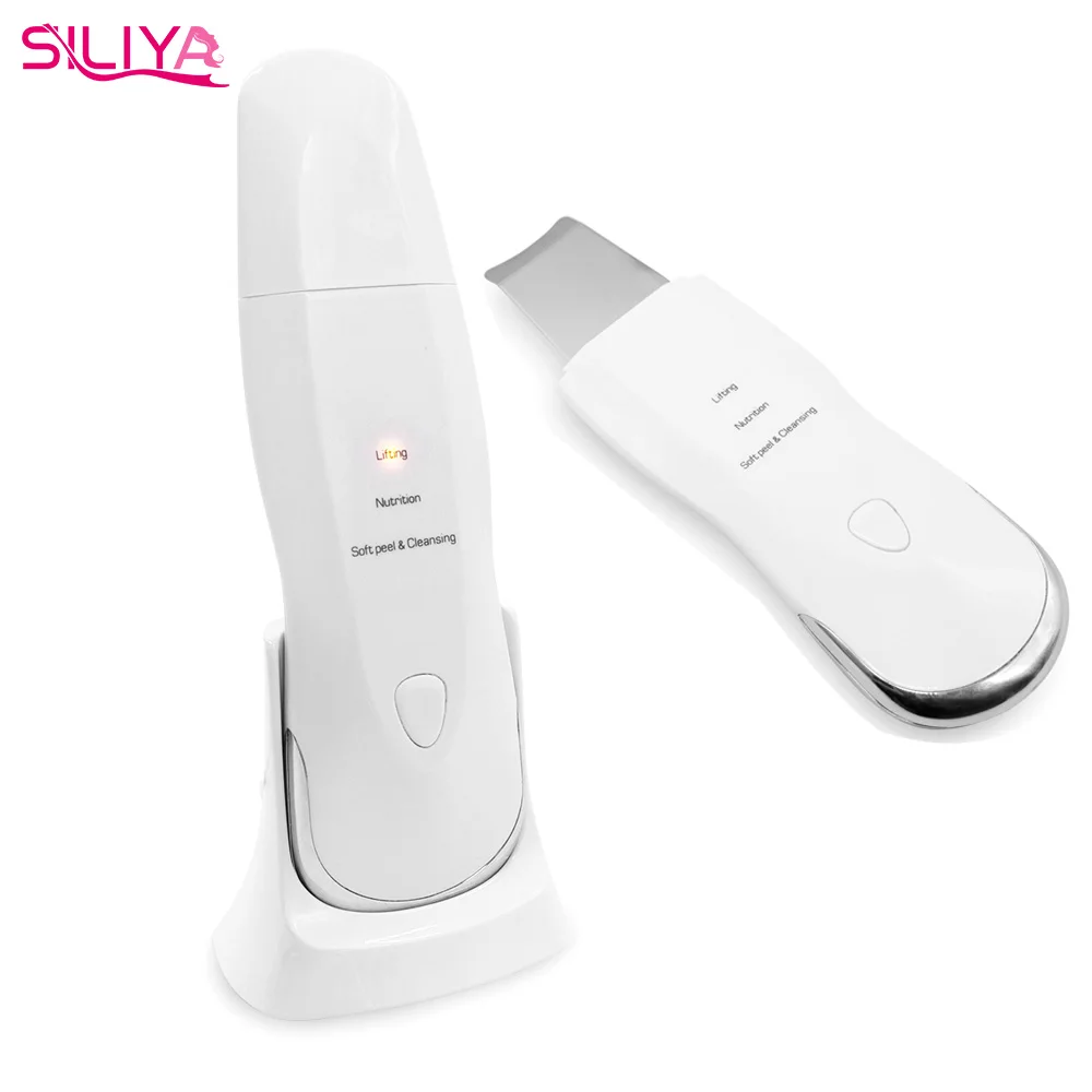 SILIYA Portable Ultrasonic Beauty Machines Skin Peeling Scrubber And Gentle Peel Device