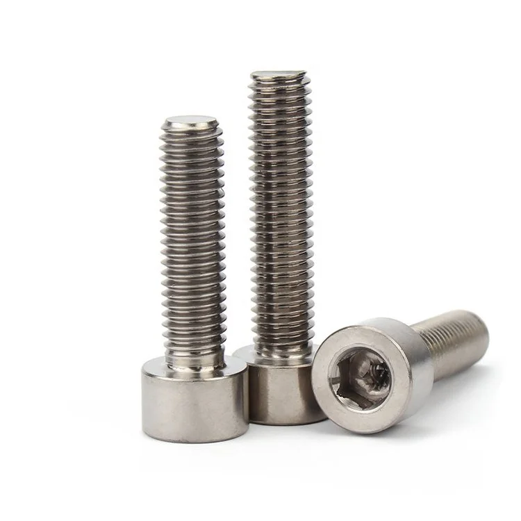 Gr2 Titanium Allen Bolts M1.6 Titanium Micro Screw Hex Socket Head Cap Screws Din912