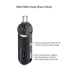 2021 New Arrival Vape Wax And Dry Herb Vaporizer 3in1 Kit Vape Box Mod