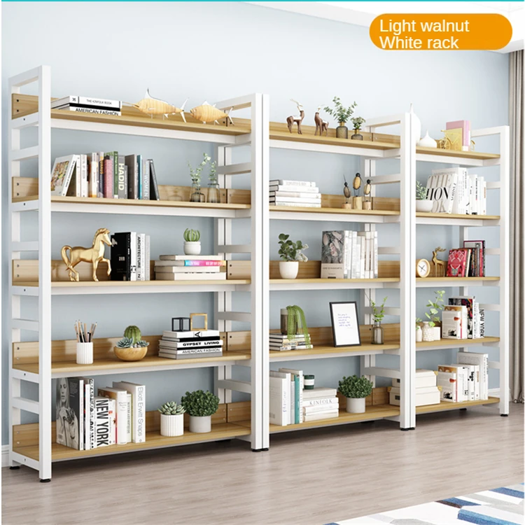 Modern Iron Display Furniture 5-layer Storage Shelf Kitchen Library supermarket Bookshelf shoes display