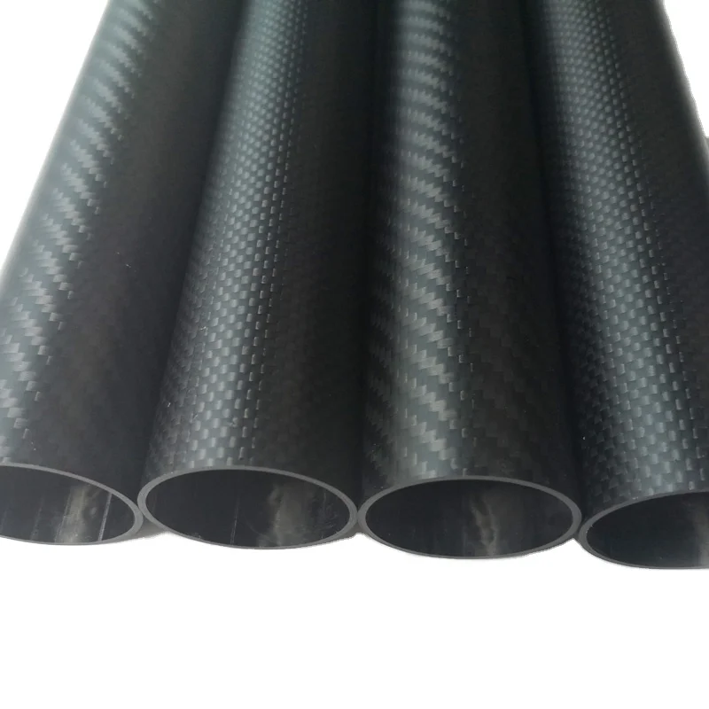 Wholesale 3k Twill Glossy Carbon Tube Large Diameter Carbon Fiber Pipe