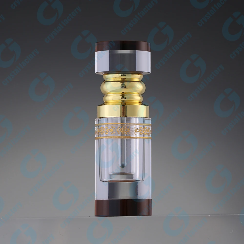 CJ-3ML 6ML Empty Arabic Tola Decorative Fancy Dubai Attar Crystal Perfume Essential Oil Bottles