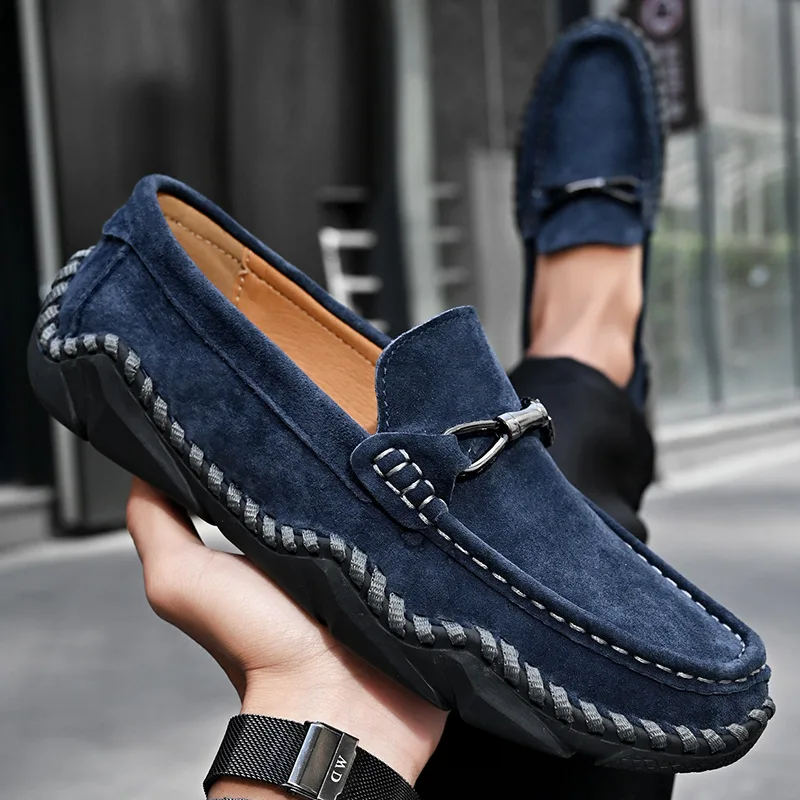 Wholesales men casual leather shoes comfortable  men classic shoe new style 2024