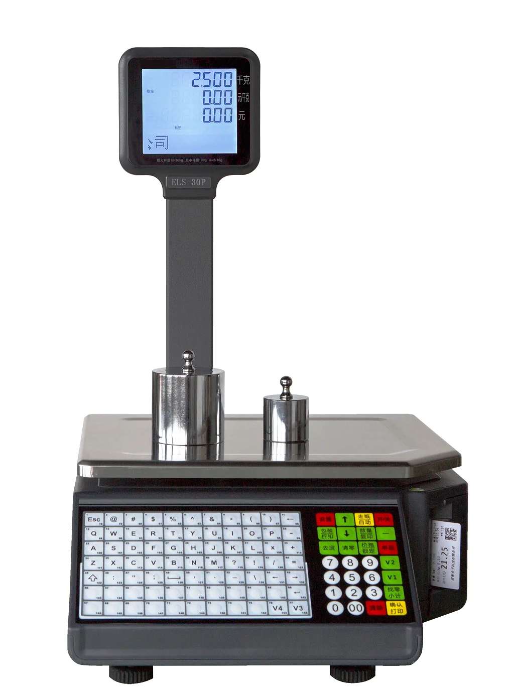SC15 /SC30  Barcode Scales Electronic Scale with Barcode Printer 30kg Label Printing Digital Weighing Scales