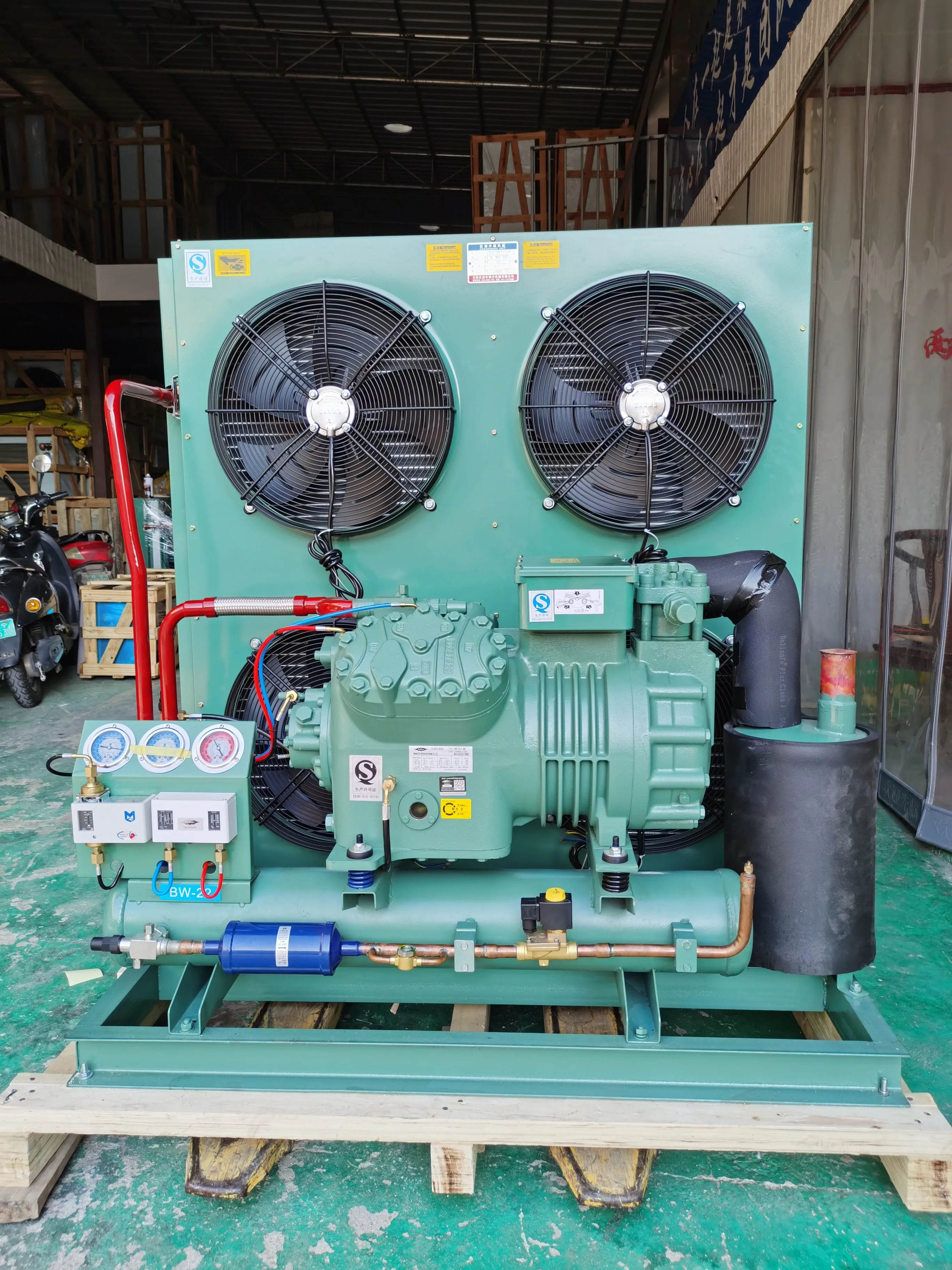 Original  BITZER. Compressor Semi-Hermetic Air Cooled Condensing Unit Refrigeration unit