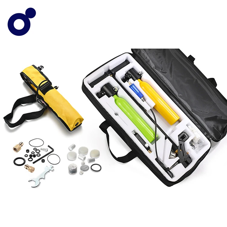 
New Product scuba diving equipment package reinflatable air bottle oxygen tank 0.5L two cylinder suit 