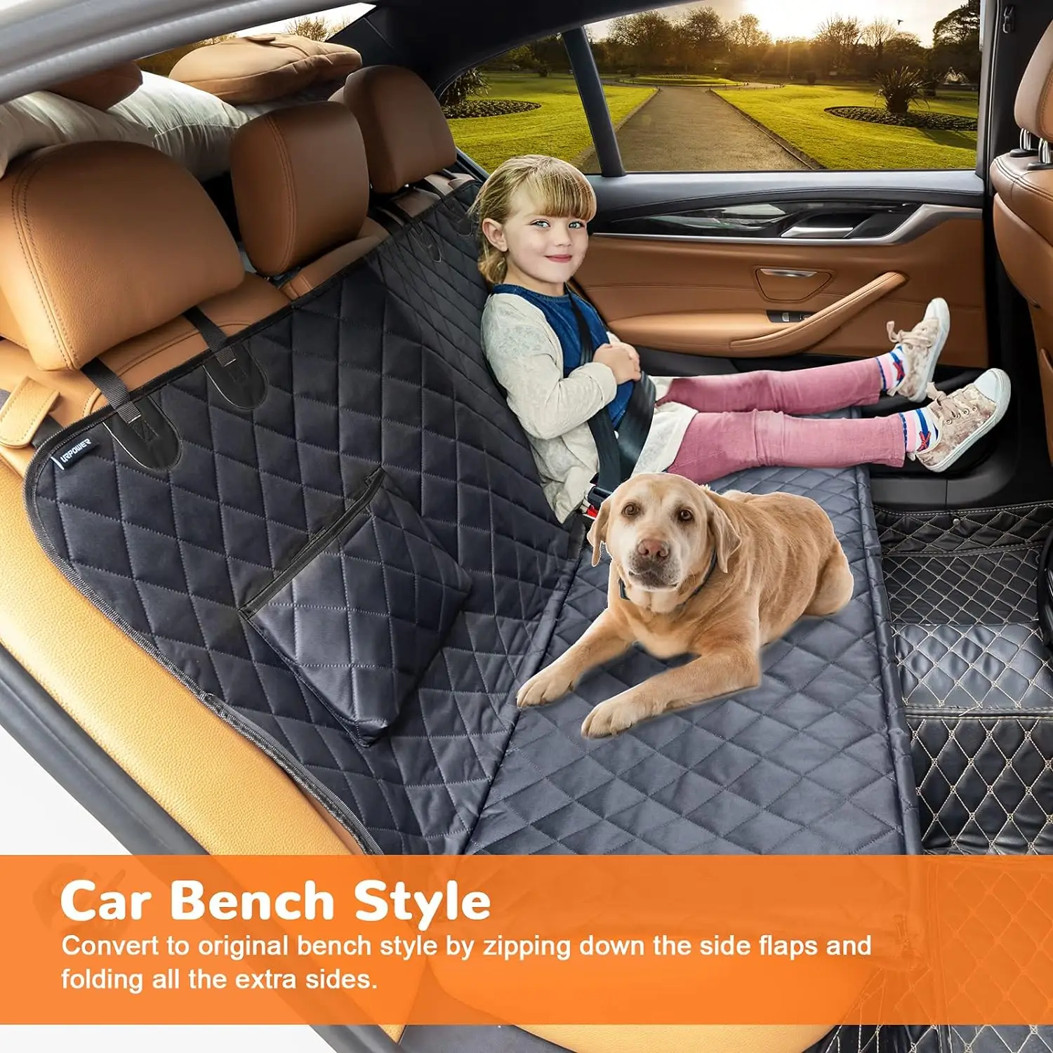 Hammock Heavy Duty Scratch Proof Nonslip Durable Soft Back Cars Trucks SUVs Dog Extender Car Seat Cover