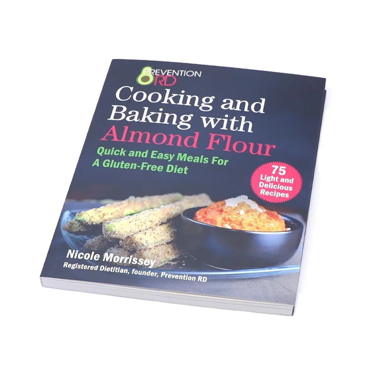 Top Quality Hardcover Food Receipt Book Full Color Offset Cookbook Printing Services