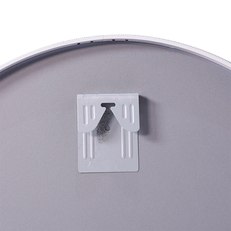 Round Decorative Wall Hanging Mirror Elegant Art Alloy Framed Mirror For Hotel Home