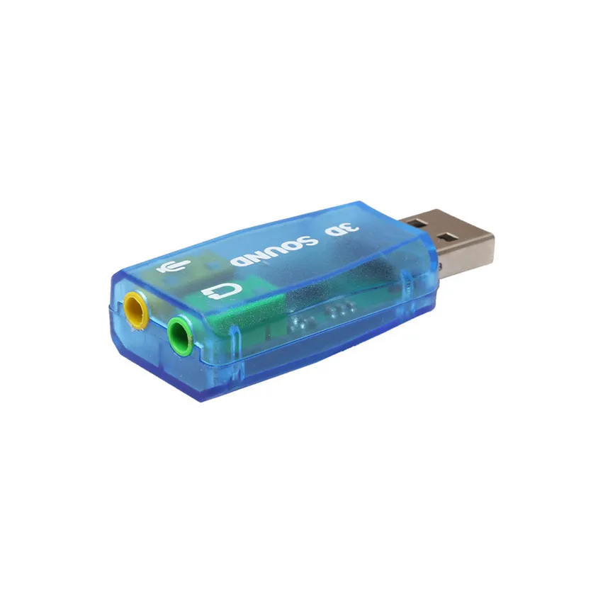 Внешняя звуковая карта USB 5 1 3D стерео компьютер Внешний ноутбук