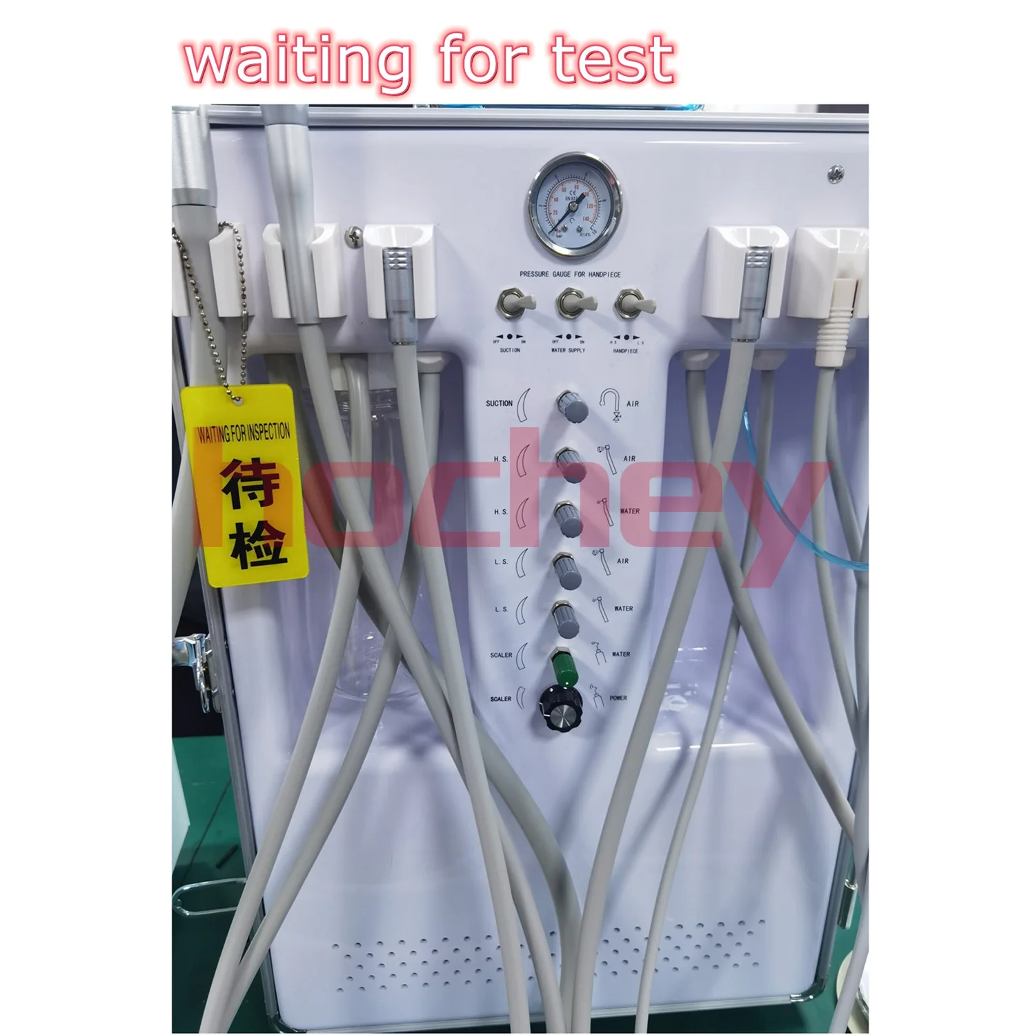 Hochey medical wholesale hot-sale  Portable Mobile Dental Unit Cart Dental Turbine Unit With Air Compressor