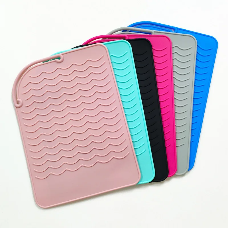 Термостойкий силиконовый коврик для завивки волос