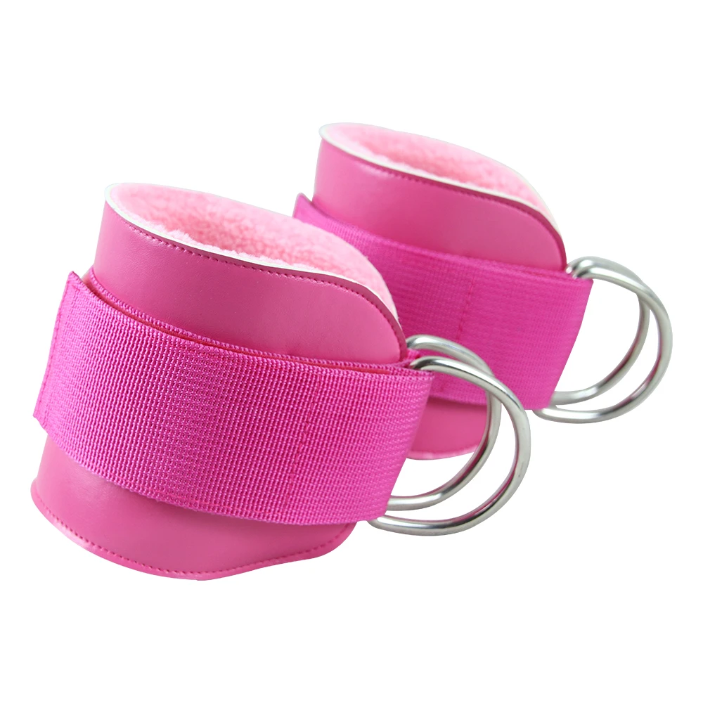 2021 Weight Lifting Gym Cable Attach Training Fitness Ankle Strap With D-ring