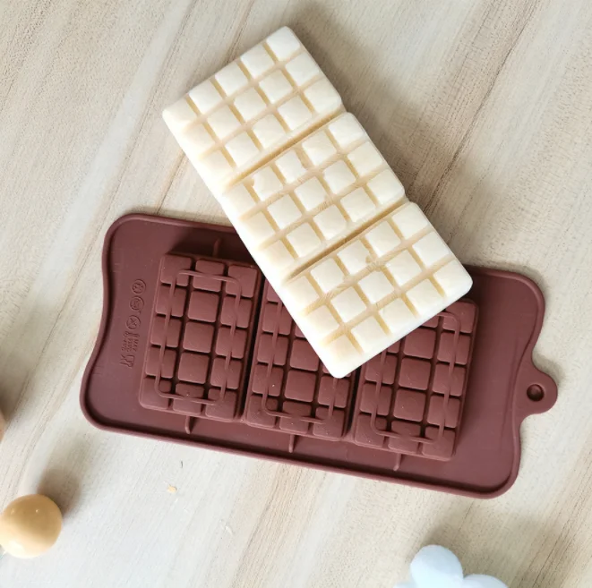 Homemade Silicone Poly Carbonate Chocolate Bar Mold Selicon Chocolate Soap Candy Molds Wax Melt Mould Silicone Mold