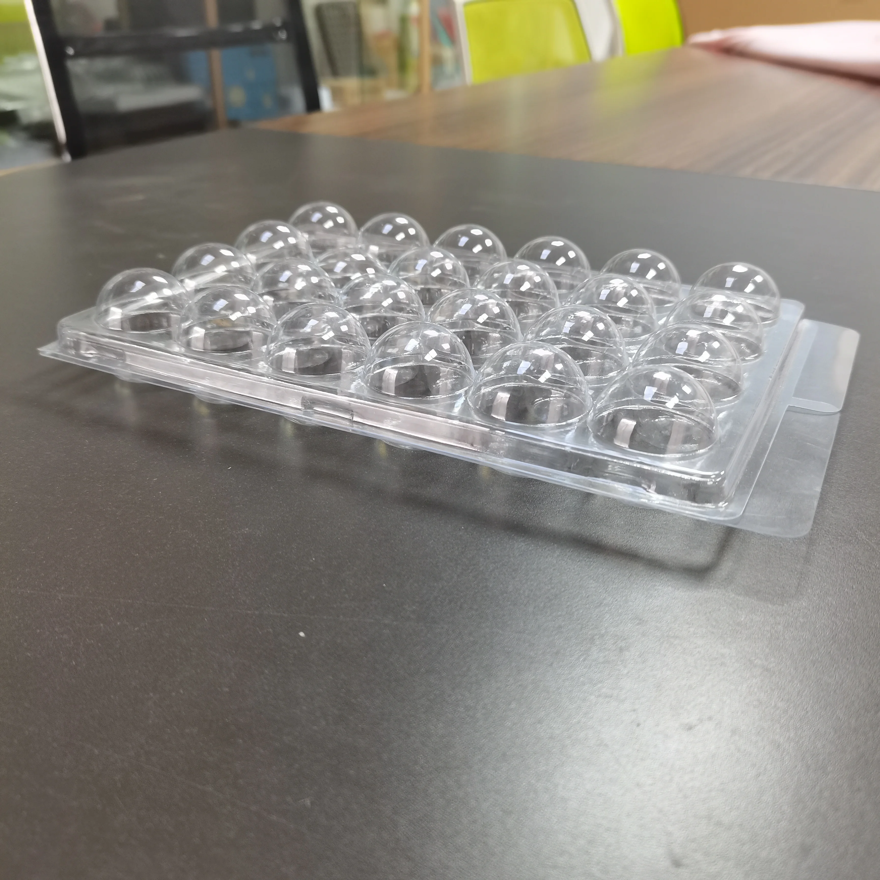 Clear 24 Cavity Mini Cupcake Truffle Clamshell Packing Tray