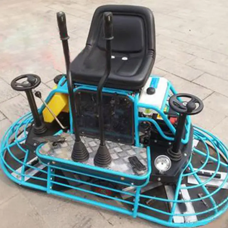 Large Floor Trowel Machine Area Driving Type Gasoline Concrete Smooth Finishing Machine Ride On Power Trowel