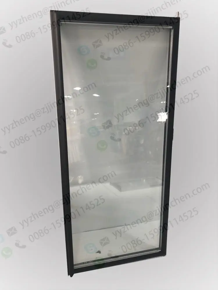 Upright Aluminum Glass Door For Cold Drink Display Cooler Refrigerator Freezer