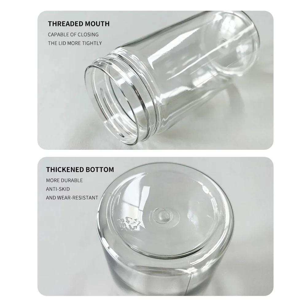 Custom Clear Plastic Spice Storage Jar 100ml Shaker Pepper Seasoning Bottle Plastic Spices Containers With Lids