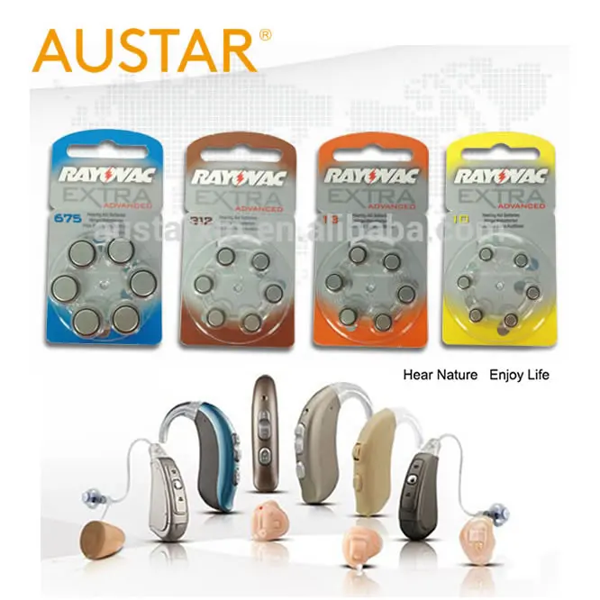 Батарейки для слуховых аппаратов Rayovac Размер 10 цифровых и аналоговых Austar батарейки Zinc Air
