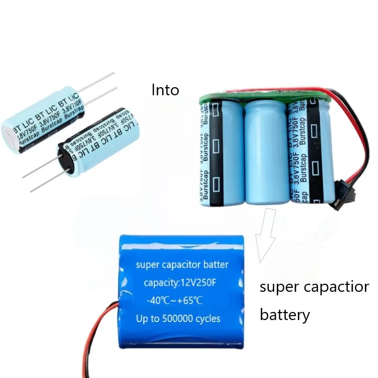 YKY Graphene supercapacitor battery 3.8V750F ultra capacitor for power capacitor