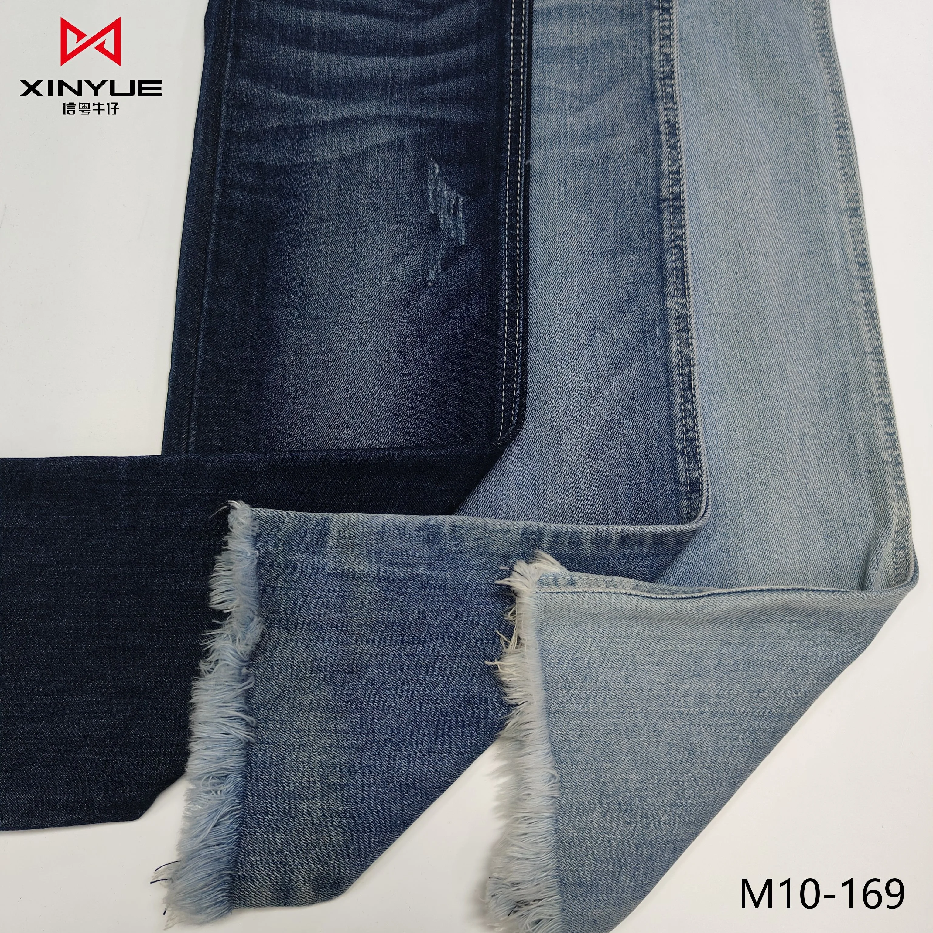 Denim fabric cotton elastane recycled jeans material jean fabric denim fabrics light weight