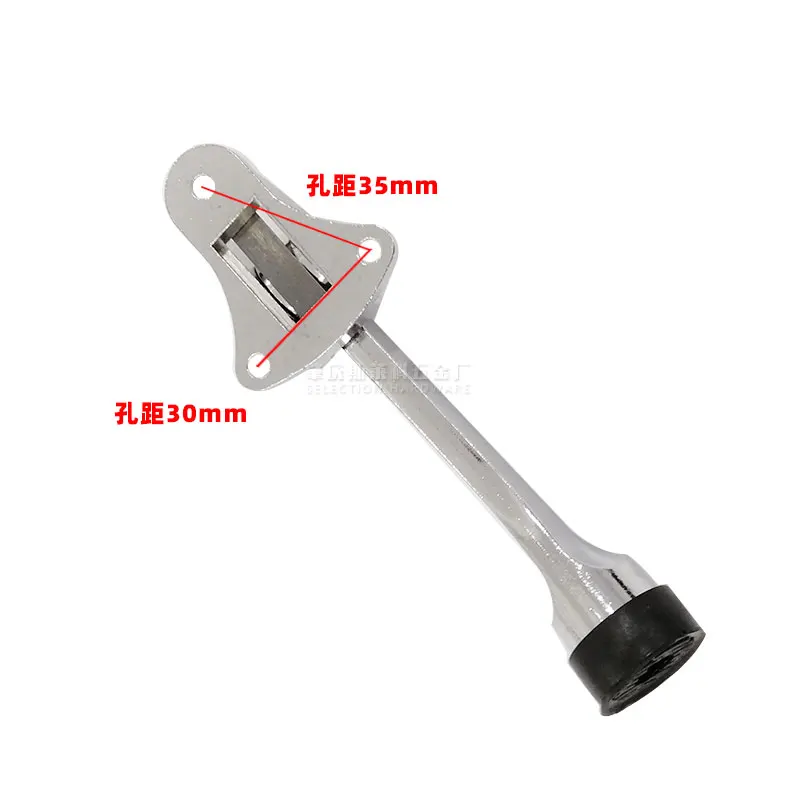 Door limiter Zinc alloy foot operating lever Door limiter non-slip rubber adjustable door retainer hardware