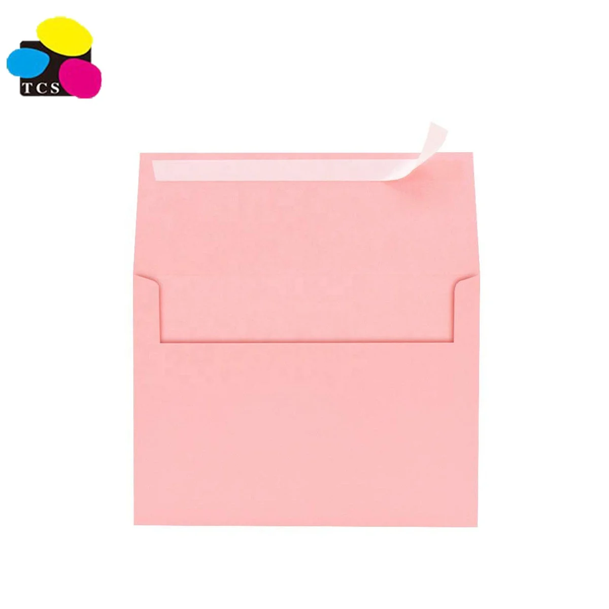 Professional Manufacturer 100 Pack 120 GSM Letter Paper A7 Pink Pastel Invitation 5x7 Envelope For Parties