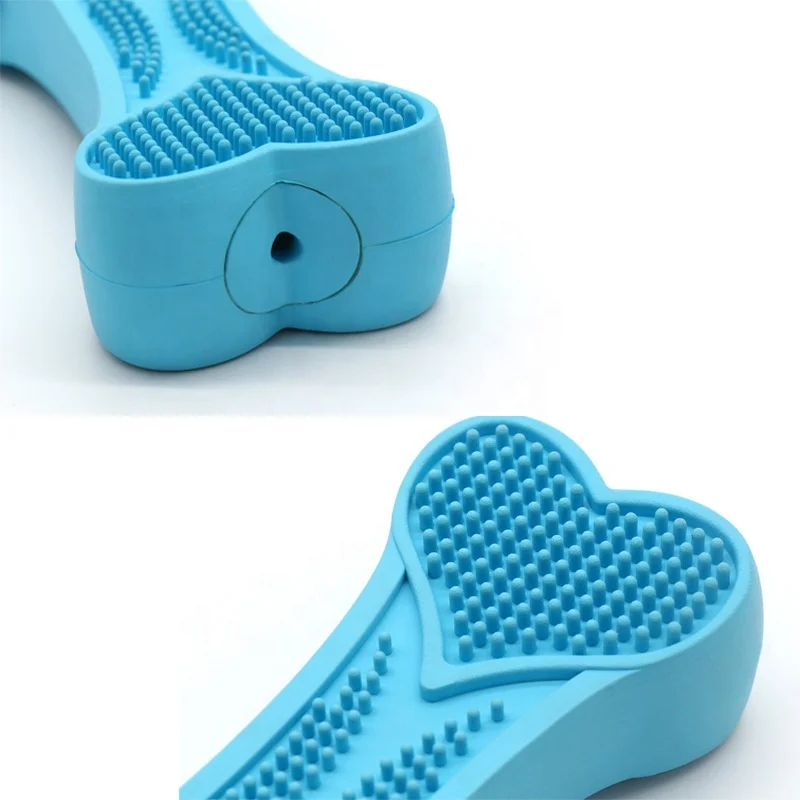 Rubber Bone Pet Dog Toys First-grade Quality Highly Durable Natural rubber customized color Dogs Chew Toys