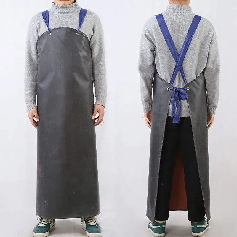 High Quality Chemical and Oil Resistant Rubber Apron Waterproof Industrial Thickness Chemical Protective Apron