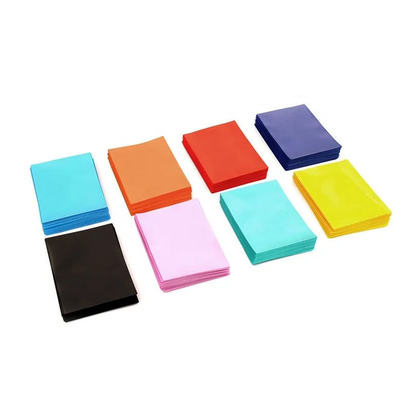 Wholesale Colored Matte Trading Card Sleeves Japanese Size 62x89mm Board Game Playing Card Sleeves