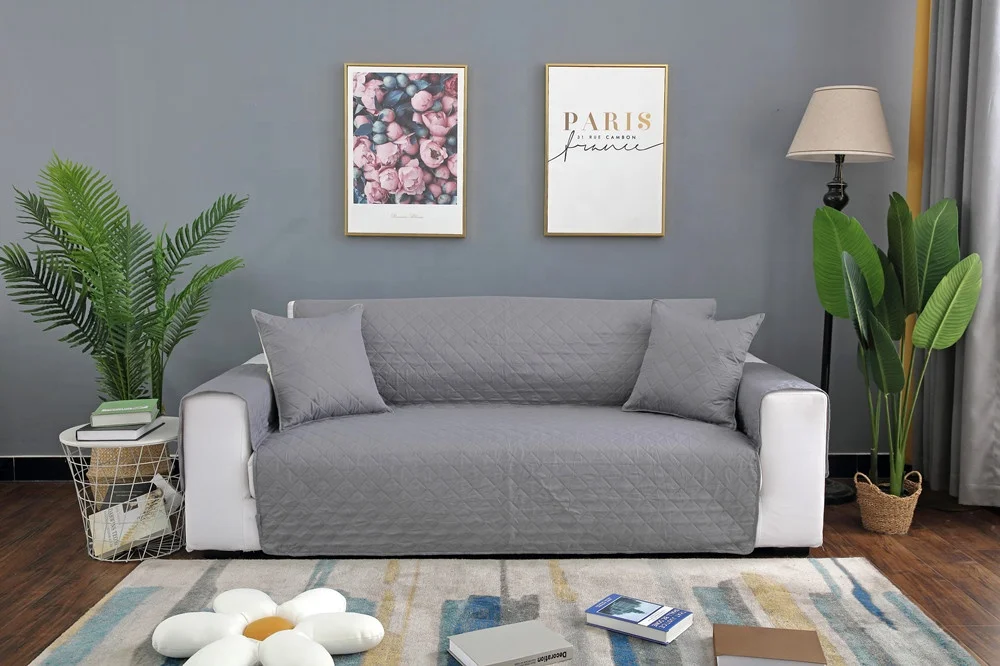 Manufacturer Fashion Pet Sofa Furniture Protector Cover Living Room Waterproof Quilted Slipcover Pet Sofa Cover Bolster