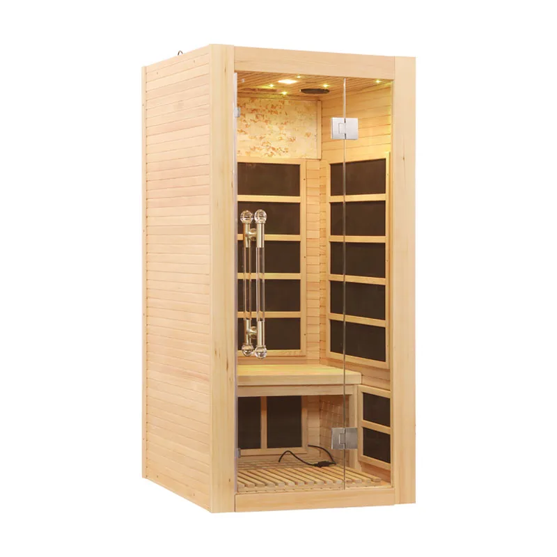 Reliable reputation one person Full Spectrum Infrared sauna for sale indoor solid wood mini sauna