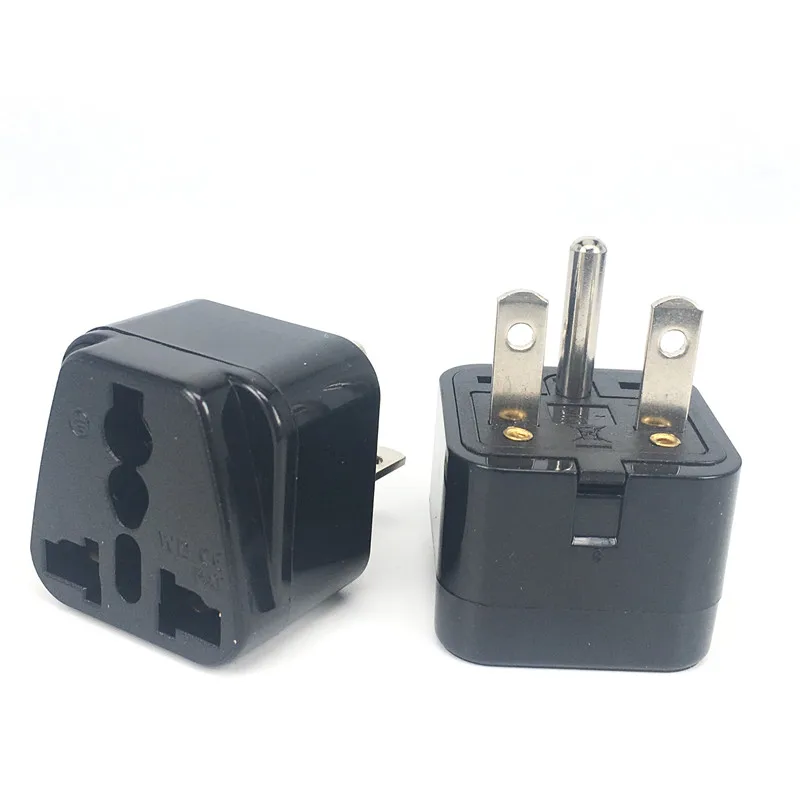 Wholesale Black White NEMA 6-15P 250v 15a copper Universal america Grounded 3 Pin AC Plug US Canada japan Adapter Travel