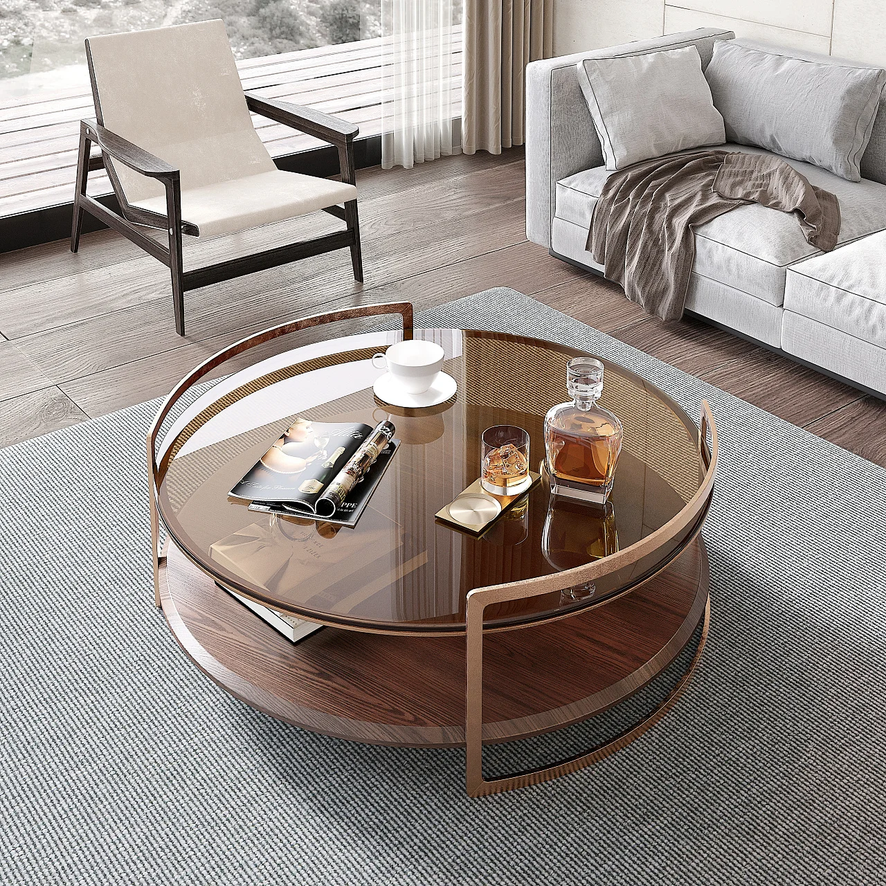High quality tempered glass glass furniture Glass Table price