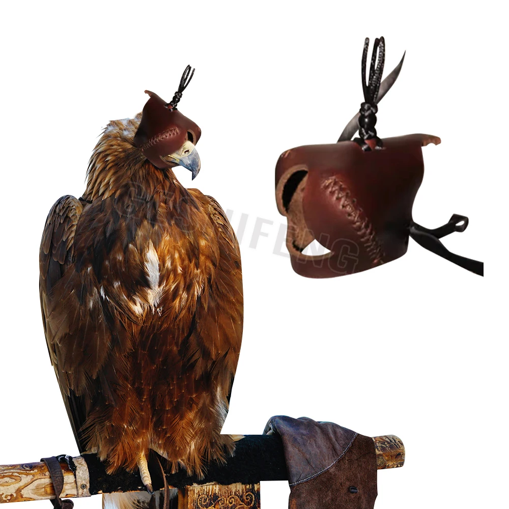 Falconry Hood Prevent Glare Wholesale Customize Falconry Arab soft Leather Falconry Hood