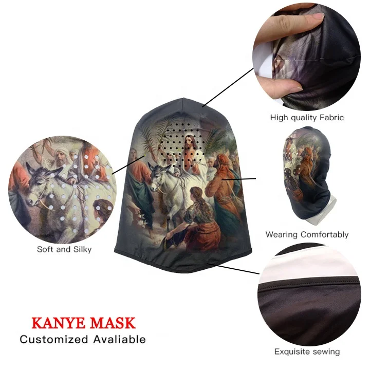 Модная маска kanye в стиле хип-хоп низкий минимальный заказ west мягкая дышащая Лыжная