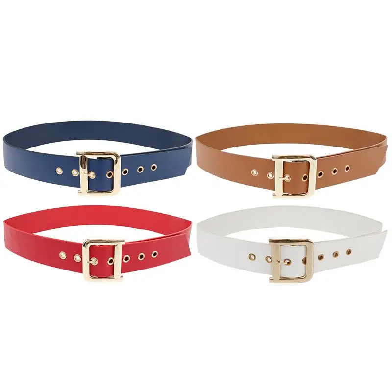 PU ремень с металлической пряжкой 6,5 см PU пользовательский женский ремень