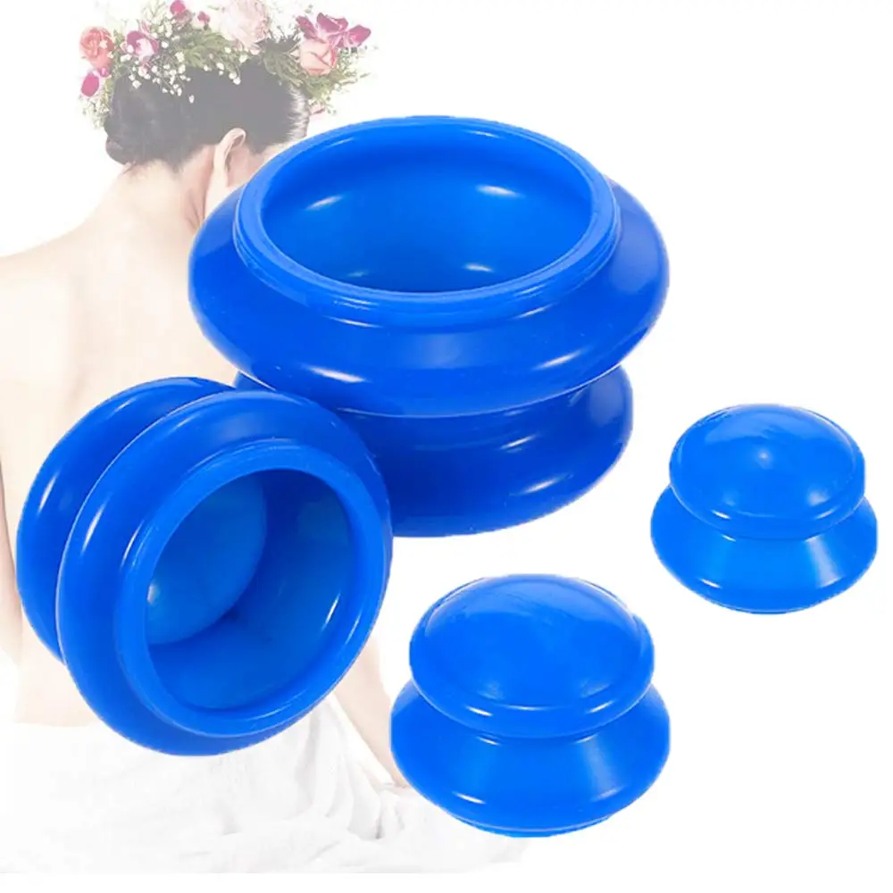 Professionally Chinese Massage Cups Tools Silicone Cupping Therapy Sets Cups Massage Cellulite Massager