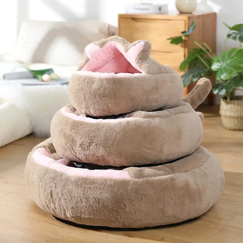 Cat Bed Round Cushion Cat House 2 In 1 Warm Basket Sleep Bag Nest Kennel For Small Dog Cat