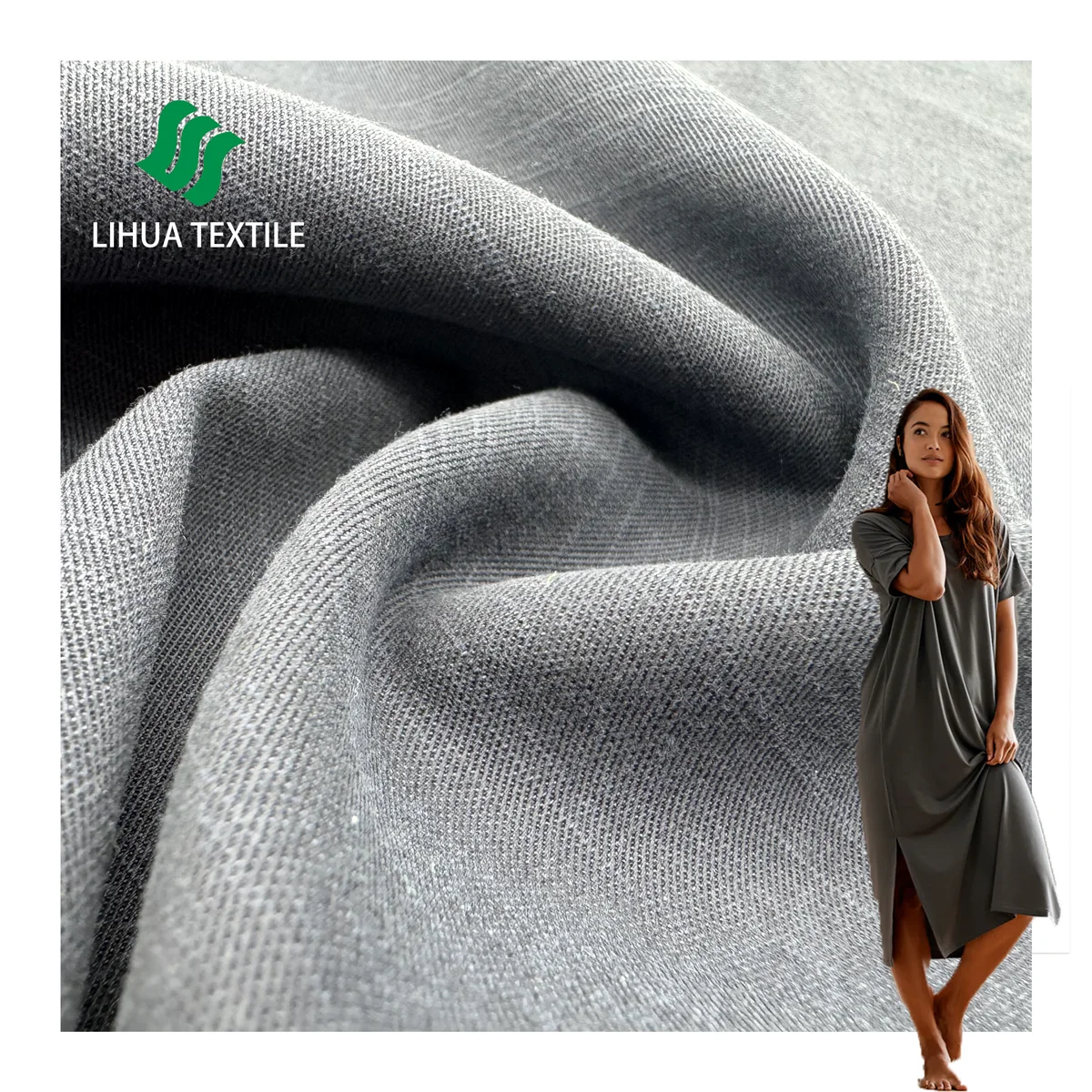 Tencel Cotton Fabric 30S*32S 69%ten 31%c high quality eco-friendly fabric spring/summer lightweight women dress clothing fabric