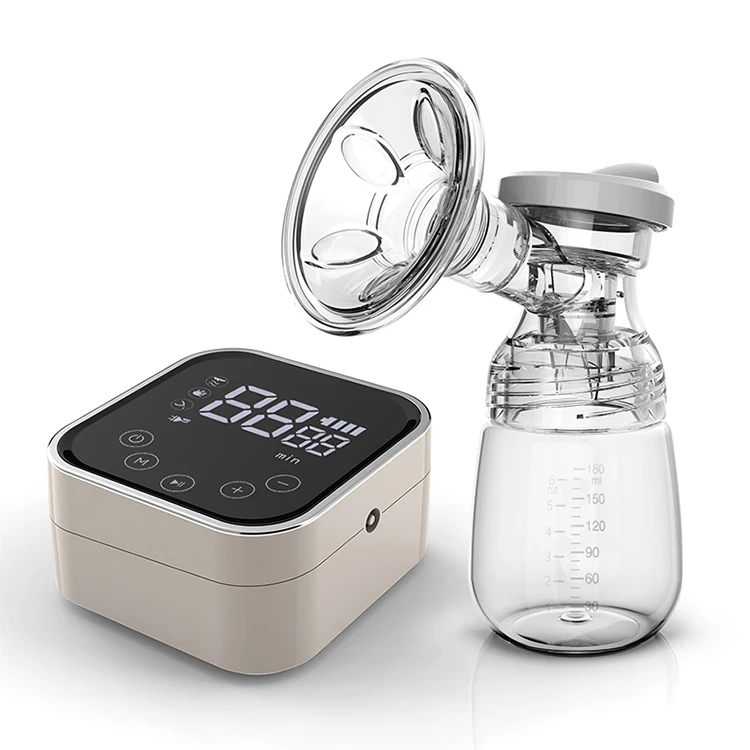 Dearevery Silica Gel Digital Display Baby Milk Feeding Pump Auto Suck Single Side Handsfree Electric Breast Pump